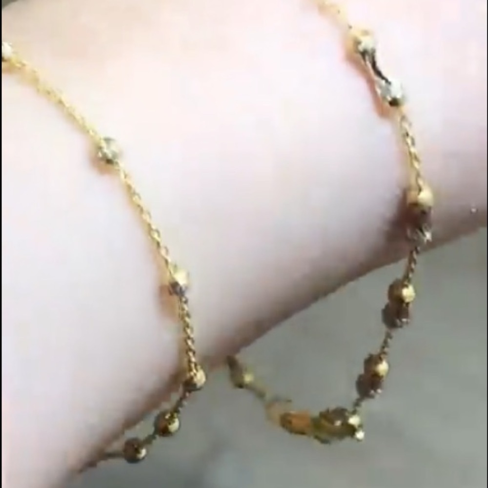 New Solid 14K Gold ball Bracelet 7” or 7.5” inches - Picture 4 of 5